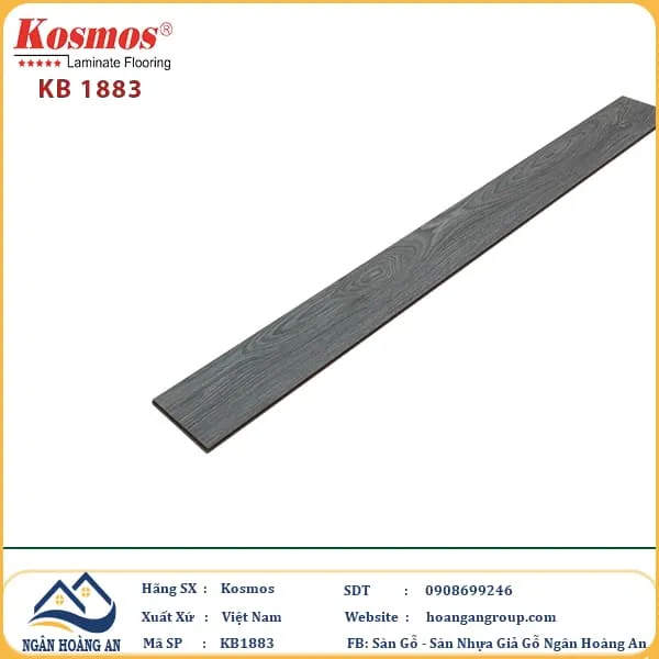 Sàn Gỗ Công Nghiệp KosMos Dày 12mm KB1883